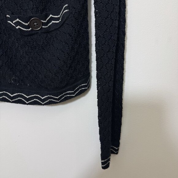 Missoni For Target Women’s Cardigan Sweater Size M Contrast Stitch Button Down - Picture 3 of 6